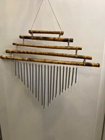 deprem zili rüzgar çanı feng sui bambu