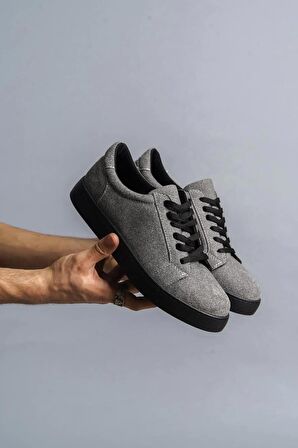 Kuback Ortapedik Dikişli Gri Süet Günlük Ayakkabı Sneaker KB165