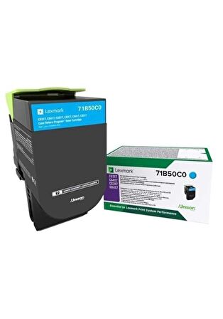 Lexmark Cs317-71B50C0 Mavi Orjinal Toner -Cx517De