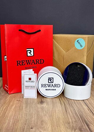 Reward Siyah Çelik Kasa Fonksiyonlu Erkek Kol Saati