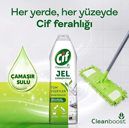 Cif Banyo & Mutfak Jel Temizleyici - Bahar Ferahlığı 750 ml
