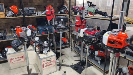 BENZİNLİ EL SONDAJ MAKİNASI 4 ZAMANLİ 4 HP HORASAN MAKİNA 5 METRE FULL SET