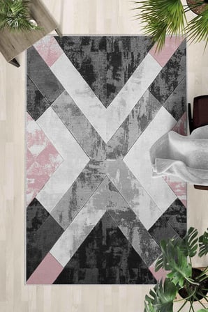 Kaymaz Taban Yıkanabilir Halı – Mutfak, Salon, Yatak Odası için Modern Dijital Baskı Halı (SLNHALI26