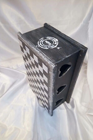 Sevgili Hediye Kutusu Dama Satranç Sevgililer Günü Ahşap El İşi Hand Made Mücevher Kutusu Orta Boy