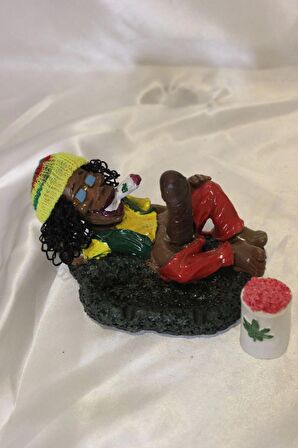 Küllük Muzip Kültablası Bob Marley Çiçek