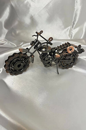 Motor Metal El Yapımı Biblo Motosiklet Klasik Bilyalı Motor