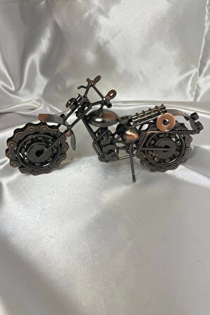 Motor Metal El Yapımı Biblo Motosiklet Klasik Bilyalı Motor