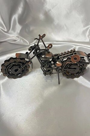 Motor Metal El Yapımı Biblo Motosiklet Klasik Bilyalı Motor