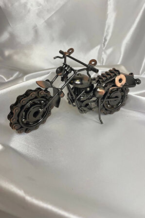 Motor Metal El Yapımı Biblo Motosiklet Klasik Bilyalı Motor