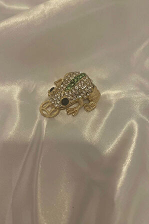 Feng Shui Ejderha Yılı Koruyucu Bereket Zenginlik Şans Sembolü Para Lı Kurbağa Swaroski Taşlı