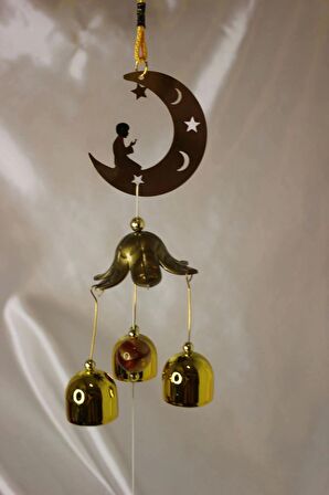 Deprem Zili Çanı Rüzgar Çanı Zili Feng Shui Yin Yang Ay Dede