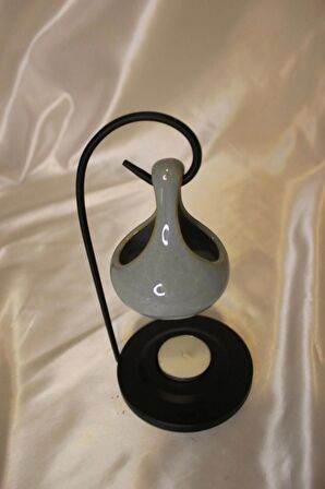 Buhardanlık Metal Ayaklı Buhurdanlık Gri