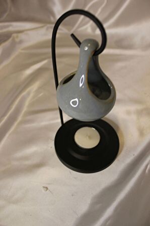 Buhardanlık Metal Ayaklı Buhurdanlık Gri