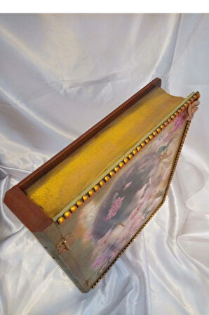 Sevgili Hediye Kutusu Sevgililer Günü Ahşap El İşi Hand Made Mücevher Kutusu