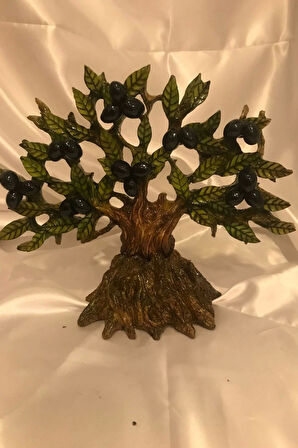 Zeytin Ağacı Kaliteli Seramik El Boyası El İşi Biblo