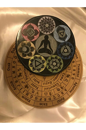 Pandül Sarkaç Tahtası Türkçe Ahşap Doğal Taş Pandül Pirinç Pandül Doğal Taş Pandül ve Arındırma Temizleme Doğal Opsidyen Taşı Pirinç Pandül Melek Taşı 7 Çakra