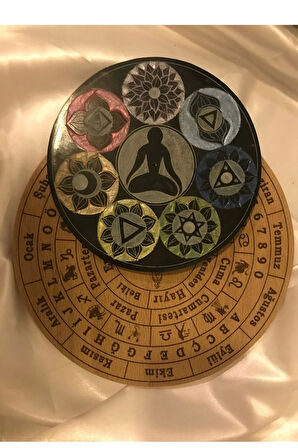 Pandül Sarkaç Tahtası Türkçe Ahşap Doğal Taş Pandül Pirinç Pandül Doğal Taş Pandül ve Arındırma Temizleme Doğal Opsidyen Taşı Pirinç Pandül Melek Taşı 7 Çakra