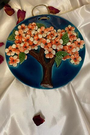 Yaşam Ağacı Nazar Ağacı Seramik Duvar Panosu