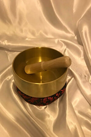 Tibet Çanağı Pirinç Çanı Kasesi Meditasyon Çanı Yoga Çanı Tibet Singing Bowl 16 cm