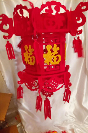 Feng Shui Ejderha Yılı Abajur Budha Buda Sokak Süsü Çin Feneri Japon Feneri Tak Koruyucu Noel