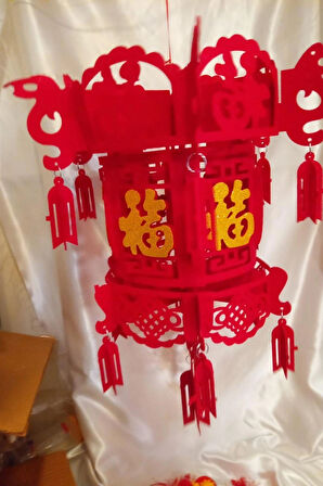 Feng Shui Ejderha Yılı Abajur Budha Buda Sokak Süsü Çin Feneri Japon Feneri Tak Koruyucu Noel