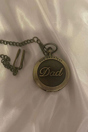 Kapaklı Cep Saati Köstekli Saat Dad