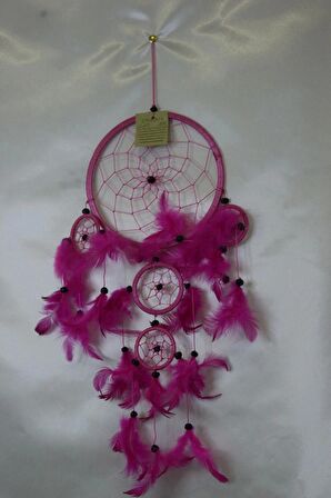 Dream Catcher Düş Kapanı Pembe 17 Cm