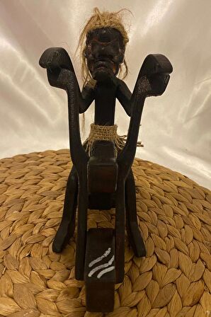 Ahşap Primitif Yamyam Yerli Aborjin İnka Motorlu Harley El İşi Hand Made