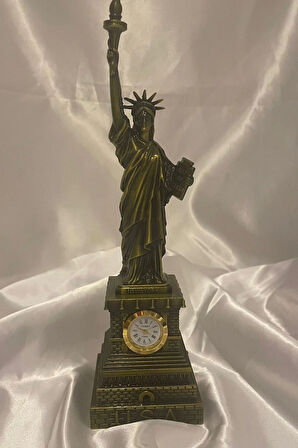Özgürlük Anıtı Heykeli Saatli New York'un Sembolü Özgürlük Heykeli