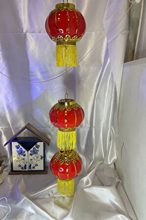 Feng Shui Ejderha Yılı Abajur Budha Buda Sokak Süsü Çin Feneri Japon Feneri