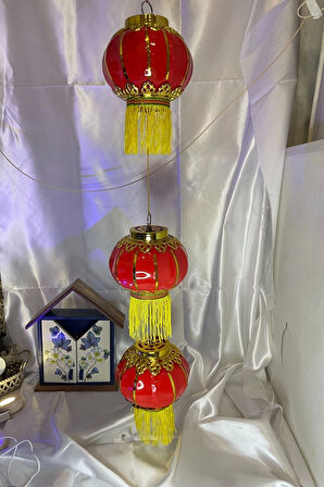 Feng Shui Ejderha Yılı Abajur Budha Buda Sokak Süsü Çin Feneri Japon Feneri
