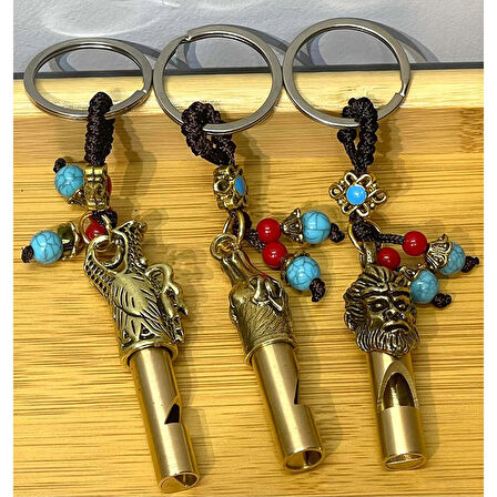 Deprem Düdüğü Koruyucu Ejderha Objeli Feng Shui Ejder Nefesi Dragon Anahtarlık