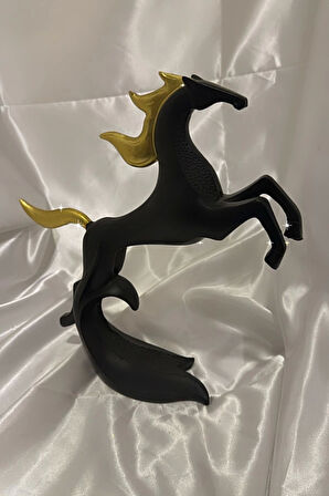 Avatar Kaideli Kübik Şahlanan Uçan At Siyah