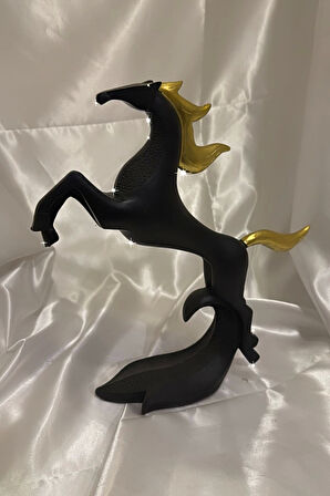 Avatar Kaideli Kübik Şahlanan Uçan At Siyah