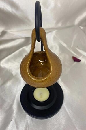 Buhardanlık Metal Ayaklı Buhurdanlık Kahve