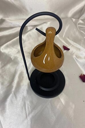 Buhardanlık Metal Ayaklı Buhurdanlık Kahve