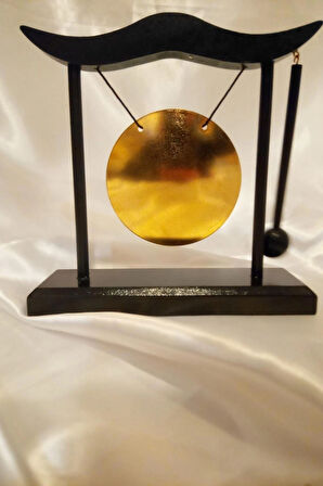 Metal Gong Feng Shui Pirinç Yin Yang Masa Üstü İsim Yazı Yazılabilir