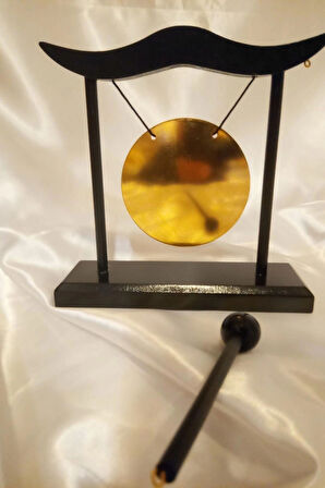 Metal Gong Feng Shui Pirinç Yin Yang Masa Üstü İsim Yazı Yazılabilir