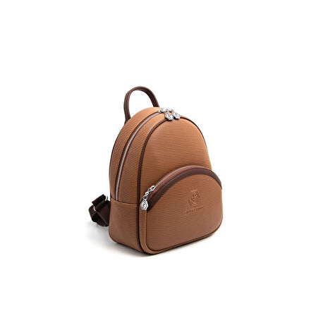 Silver Polo  Kadın  945-45561 SILVER POLO SIRT ÇANTASI M86 KARAMEL-MAT KAHVE