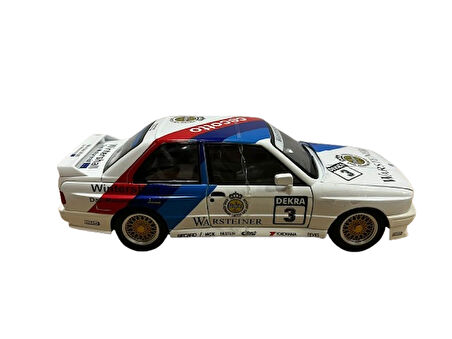 Hobbiez World 1:24 BMW M3 E30 DTM Warsteiner Die-Cast Metal Model Araba