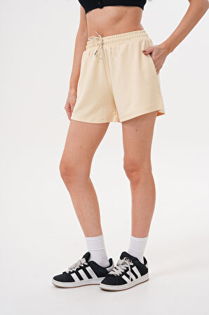 Kadın Modal Şort Beli Lastikli Cepli Şort MODAL-ŞORT