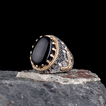 Hançer Modelli 925 Ayar Erkek Gümüş Yüzük