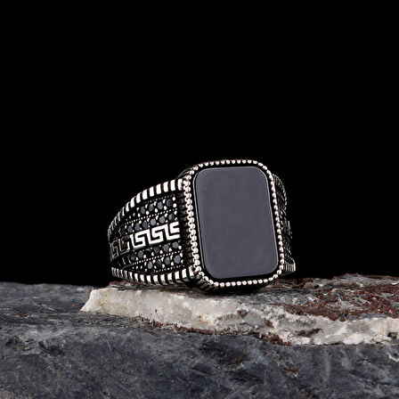 Senin Silver – Derin İz 925 | Sanatsal Dokulu Gümüş Yüzük