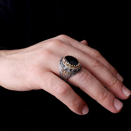 Senin Silver – Son Nefes 925 | Maskülen Formda El İşçiliği Yüzük