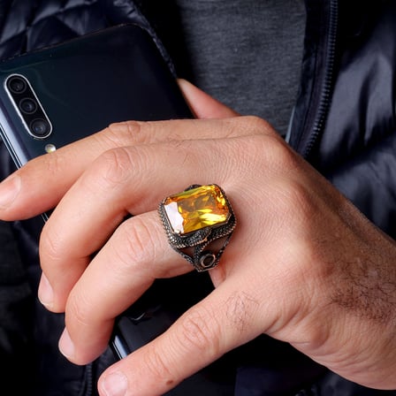 Senin Silver – Mühr-ü Erk 925 | Gücün Sembolü Gümüş Erkek Yüzük