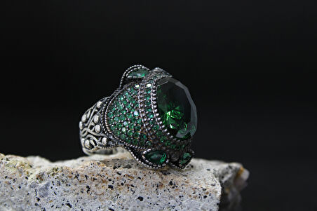 Senin Silver 925 Ayar Erkek Gümüş Yüzük – Hatt-ı Aşk El İşçiliği