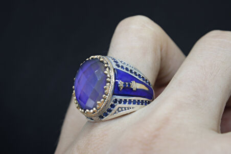 Senin Silver 925 Ayar Erkek Gümüş Yüzük – Sultan Kılıcı Sanatsal İşçilik