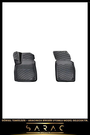 Peugeot Bipper Panelvan 2013 Model Araca Özel 3d Havuzlu Paspas(2 PARÇA)