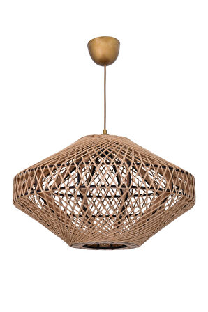 Bohem,Rustik,Jüt,Doğal,Hasır,El Yapımı Sarkıt Avize