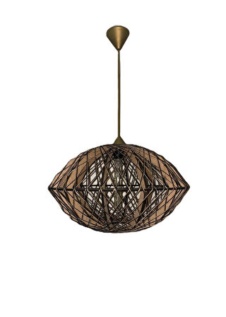 Bohem,Rustik,Modern,Jüt,Hasır,Doğal,El Yapımı Sarkıt Avize